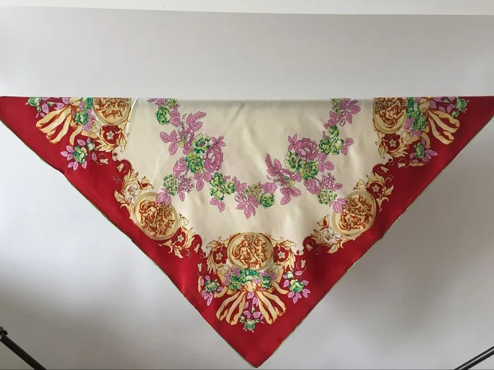 Продвижение женщин способа 100% шелка саржевого шарф большой площади 12 момме