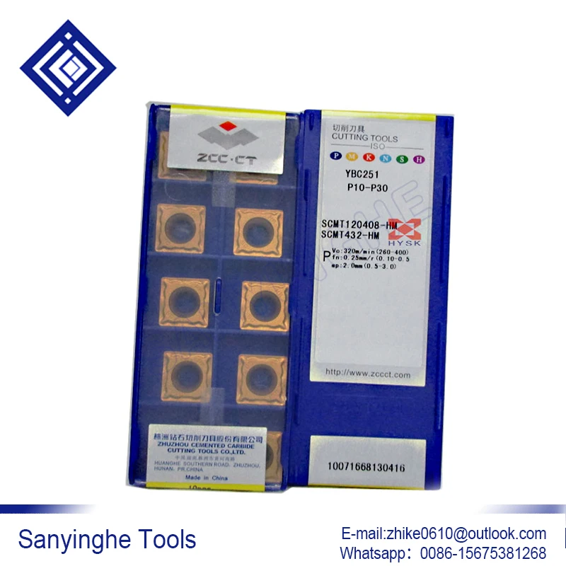 

10 шт./лот YBC251 SCMT120408-HR /SCMT120404-HR cnc карбидные Токарные вставки