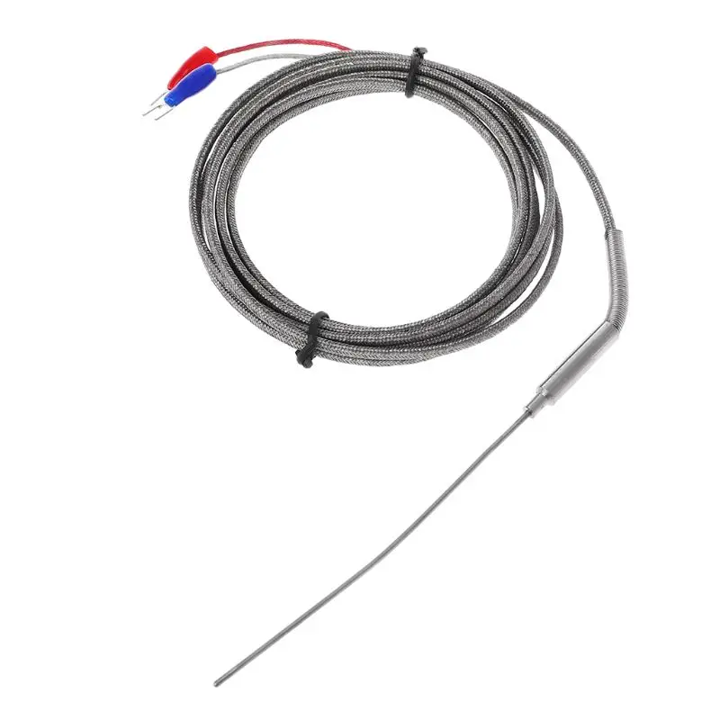 

2m K Type Thermocouple Stainless Steel 1.5mm Probe Temperature Controller Sensor