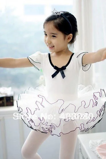 Розовая балетная юбка пачка для девочек 3 8 лет с короткими рукавами в