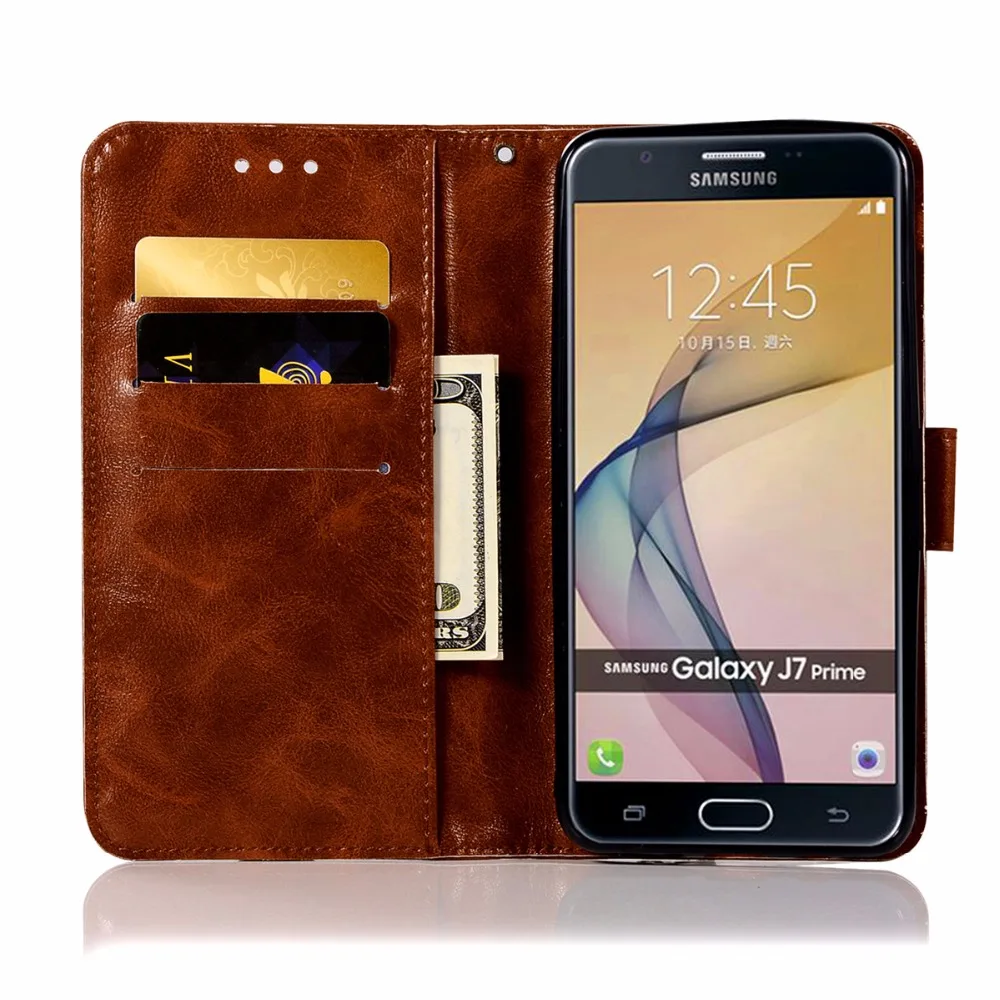 Модный чехол кошелек для Samsung Galaxy On7 2016 / J7 Prime 5 дюймов сумка телефона с подставкой