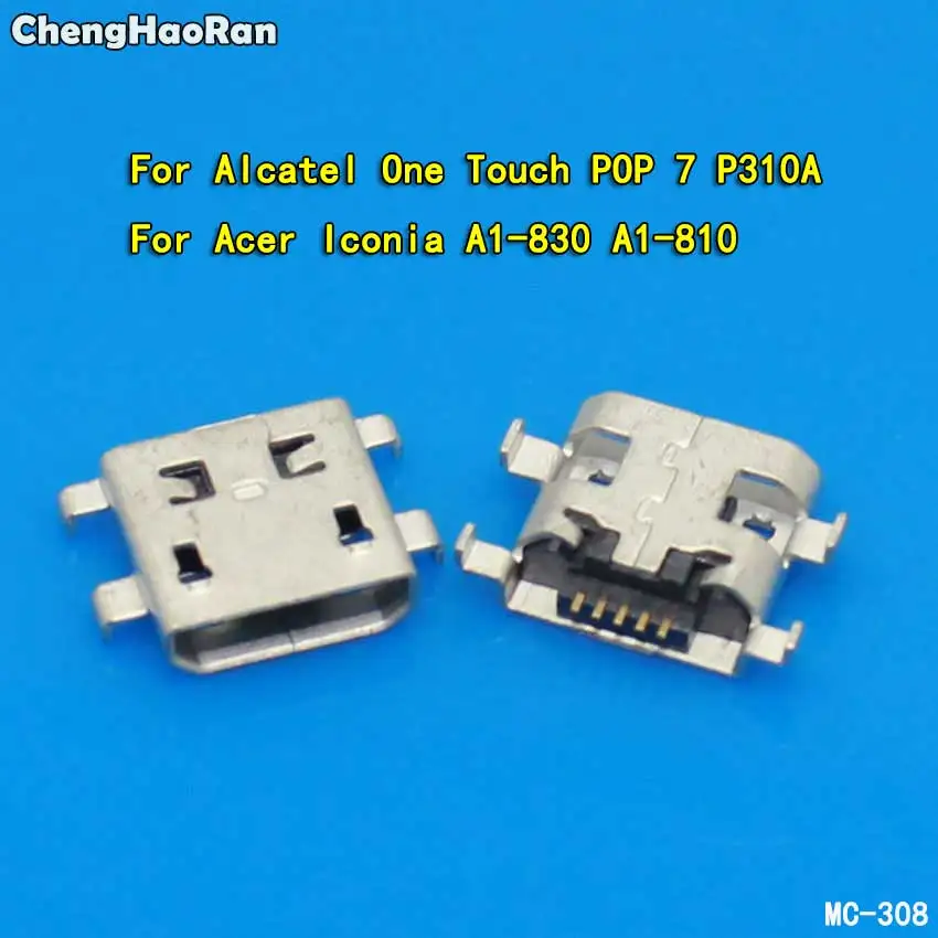 10X Разъем Micro USB разъем док станция 5pin для Alcatel One Touch POP 7 P310A Acer ICONIA A1 830 810 порт