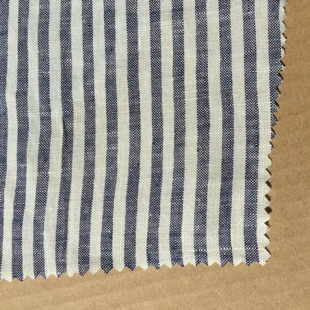 54 navy 0.8cm stripe Пряжа окрашенная в полоску французский льняной ткани 280 см ширина используется для льняных постельных принадлежностей льняная занавеска - Цвет: 54 navy 0.8cm stripe