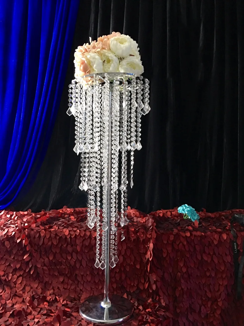 

80cm Tall table centerpiece wedding decoration flower stand wedding chandelier Banquet supply