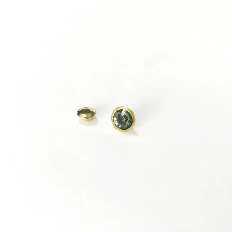 Gray diamond 30 шт. 8 мм Стразы со стразами, декоративные заклепки, сделай сам, кожаная обувь, шпильки для одежды, шипы, панк аксессуары для шитья, сверла, кнопки для ногтей - Цвет: Gray diamond