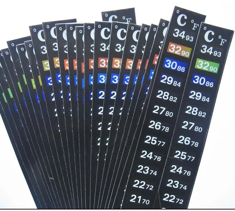 100 шт. аквариумный термометр для воды температурная наклейка палочка Фаренгейта