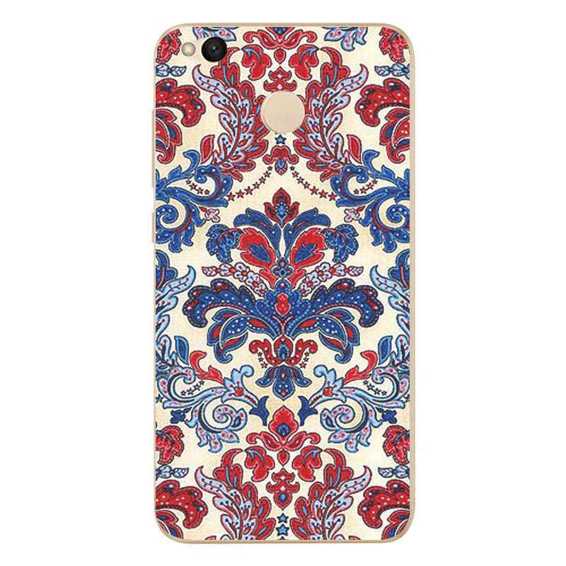 MLCRIYG Soft Phone Case For Xiaomi Redmi 4X TPU Coloful Mandala Painted Design Fundas B001 |