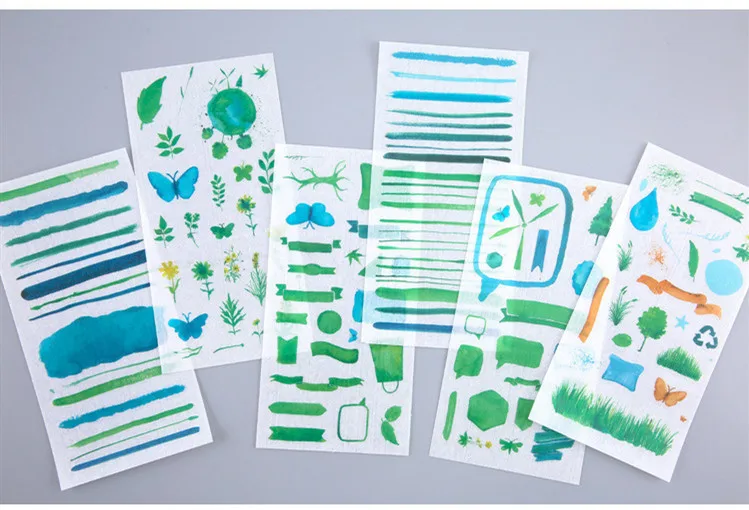 Hethrone каваи мультфильм ручной работы дневник стикер для канцелярских товаров журнал DIY фото простой наклеить Рисунок украшения стикер хлопья