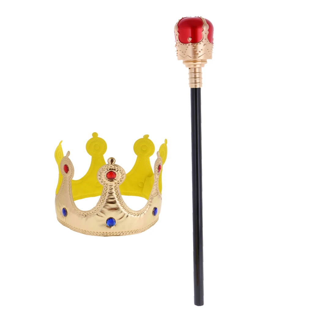 Модные скипетр детская король queen аксессуары для костюмов и королевской короны