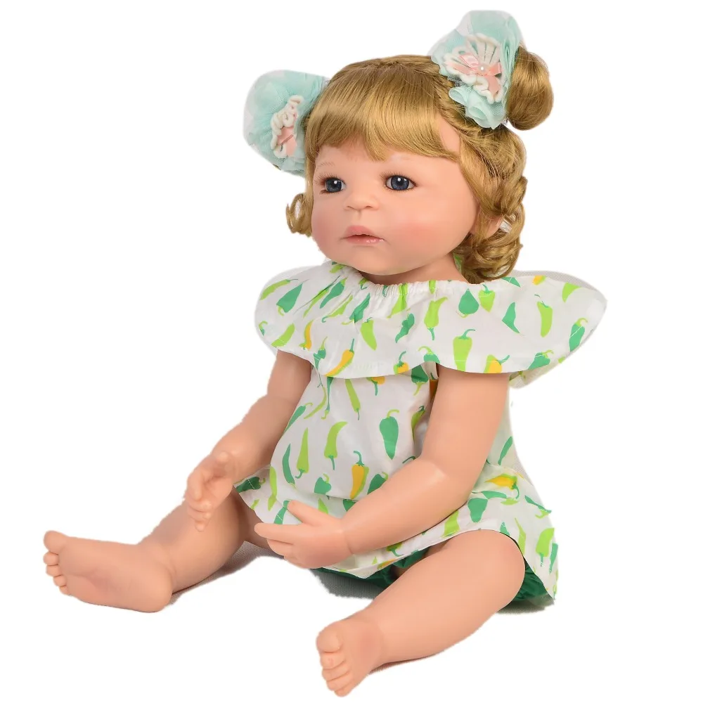 Реалистичный KEIUMI 22 ''полный силиконовый винил Reborn Baby Doll девочка с коровой