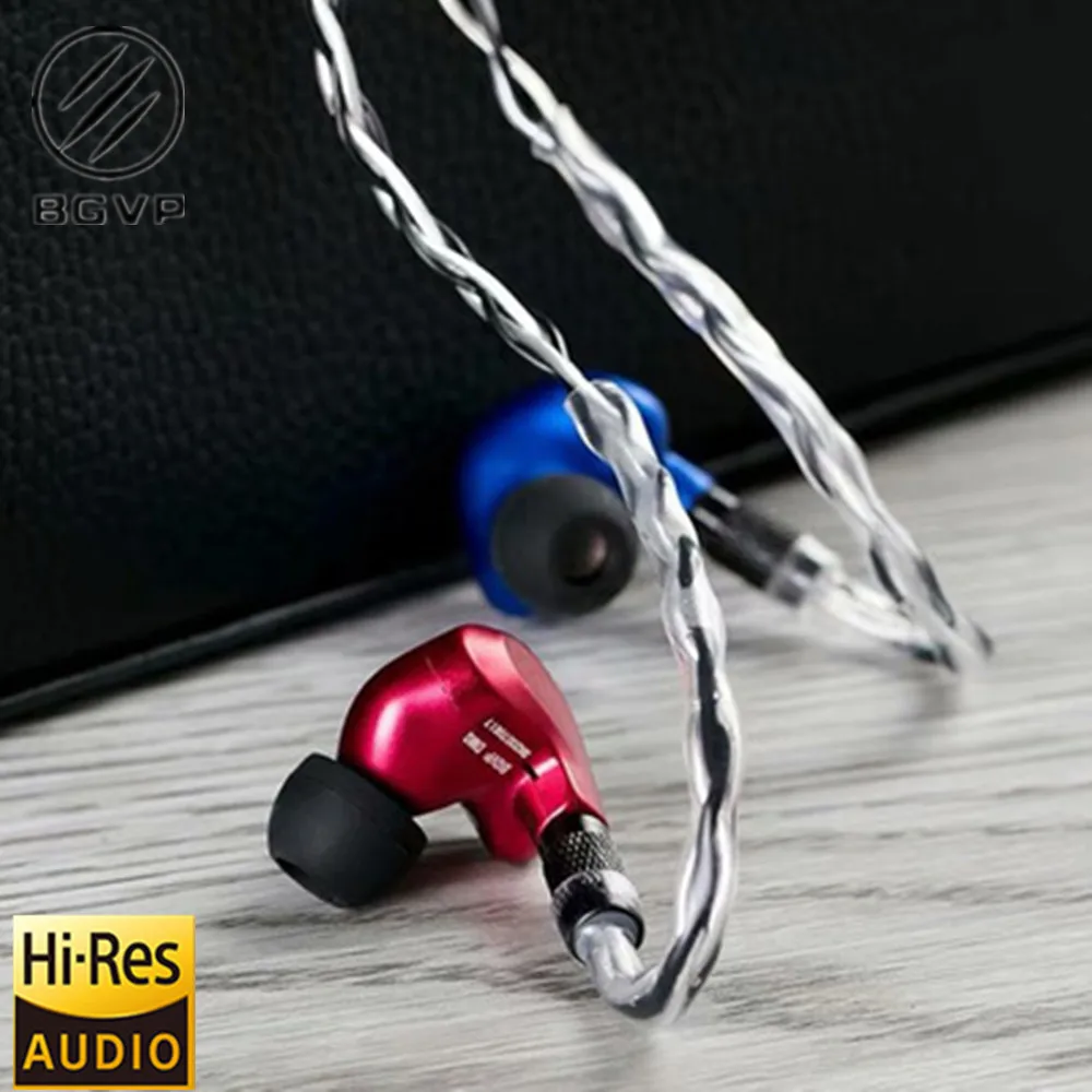 Наушники вкладыши BGVP DMG 2DD + 4BA HIFI гибридная технология гарнитура со сменным