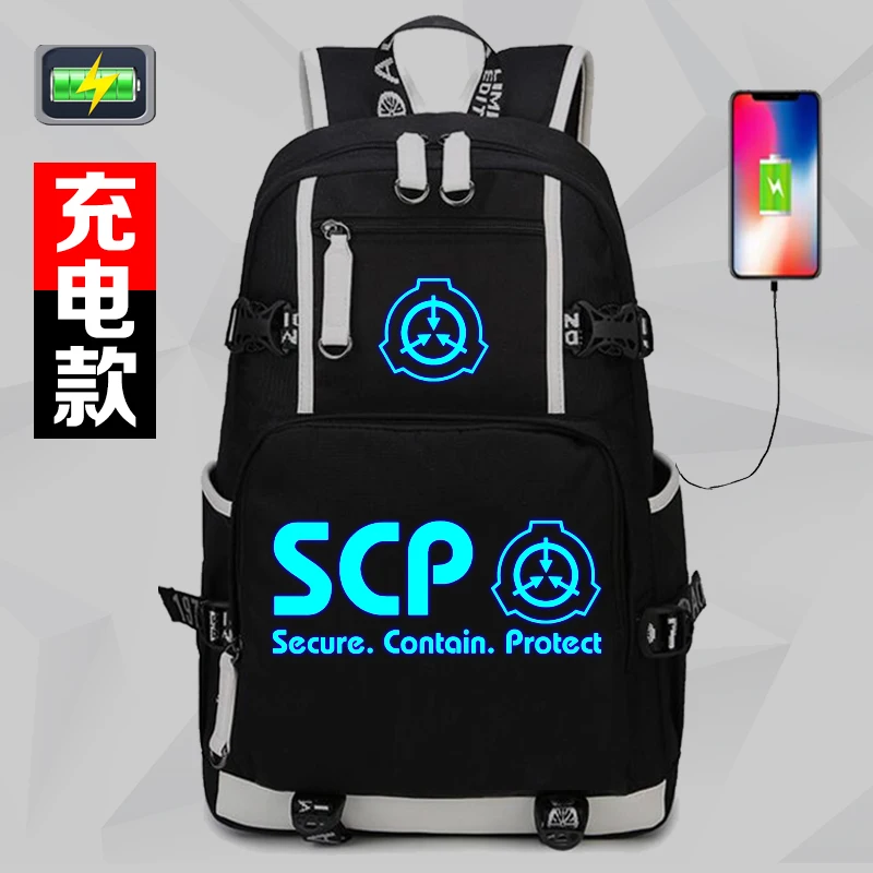 Горячая продажа SCP тональный рюкзак высококачественный люминесцентный Печатный