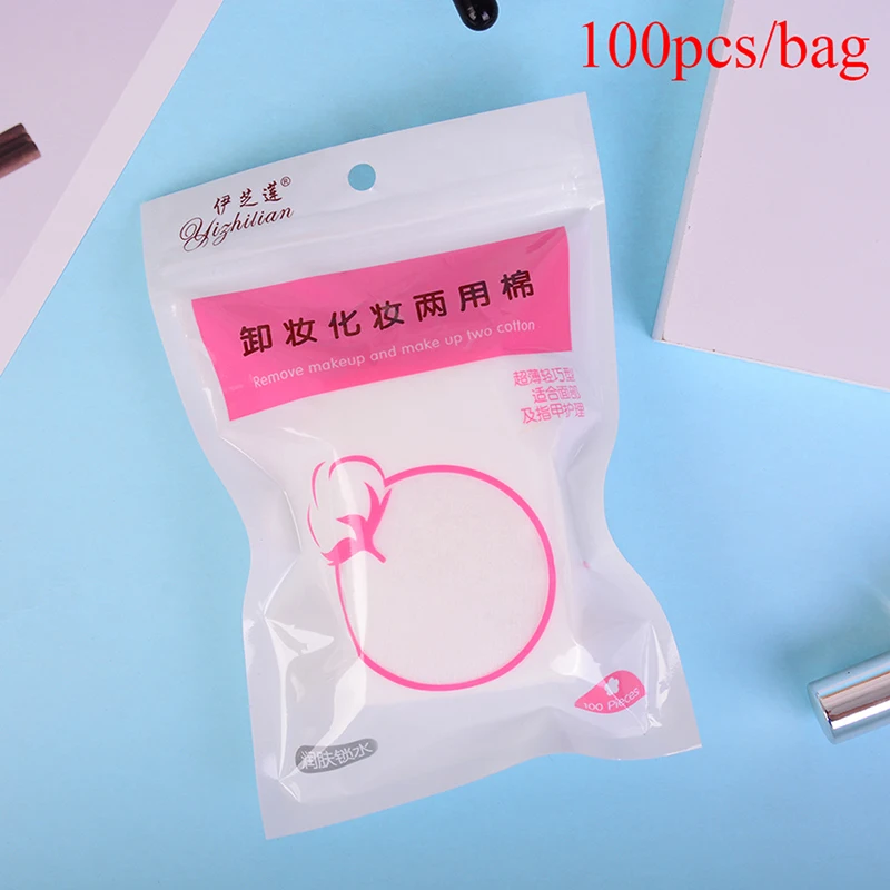 100 шт./лот косметические ватные диски для макияжа салфетки ногтей мягкие