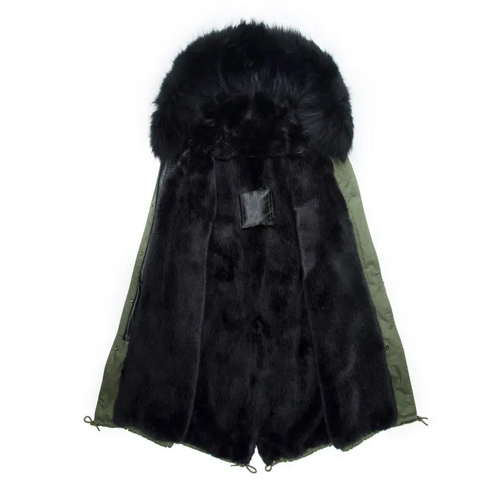Зимняя парка с воротником из меха енота капюшоном Мужская черная кожаная куртка