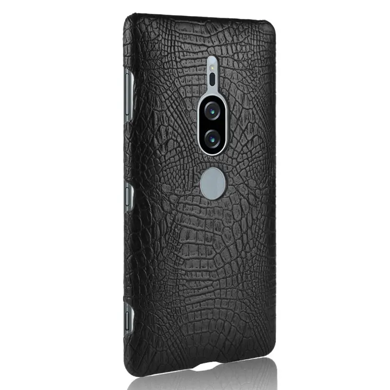 Чехол для Sony Xperia XZ2 Premium Cover крокодиловый из искусственной кожи пластиковый чехол