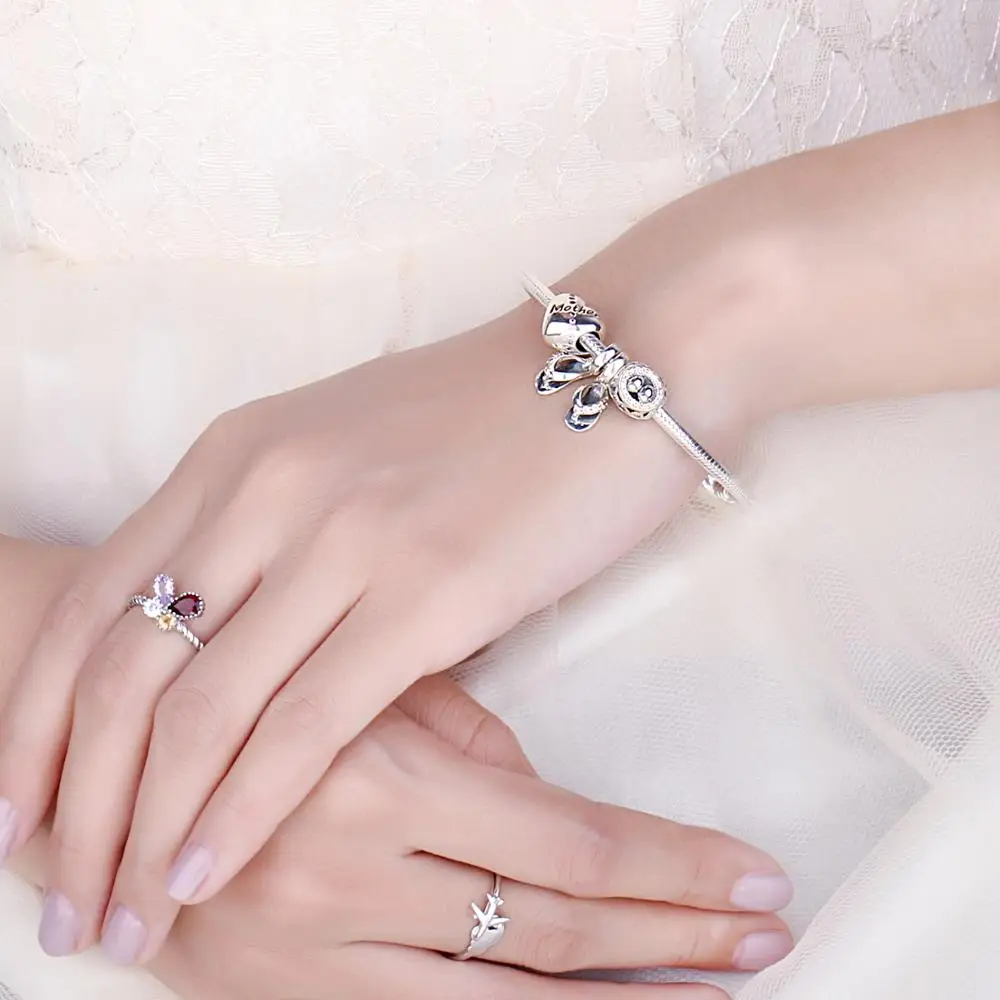 JewelryPalace 925 пробы серебро шампанское кубический ZirconiaTwo любовь птицы и гнездо Шарм