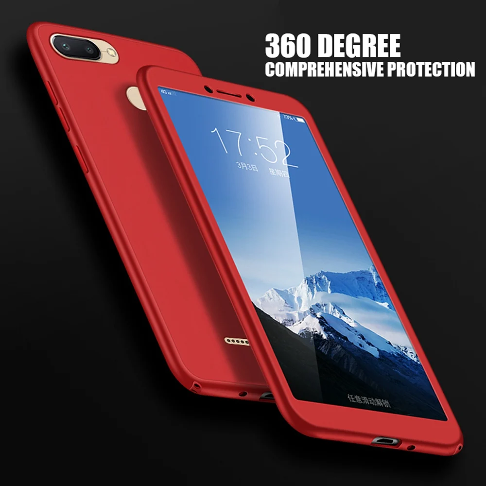 360 Full Silicone Case For Xiaomi Redmi Note 6 Pro 3 4 4X 5 Plus 6A 5A S2 Pocophone F1 Mi A2 Lite A1 5X 6X Mi8 8 SE Cover |