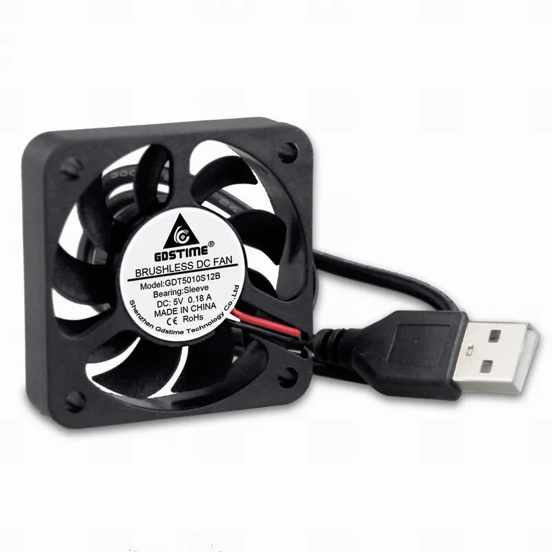 1 шт. Gdstime 5 см 50x50x10 мм в USB Бесщеточный Охлаждающий вентилятор постоянного тока 50 x