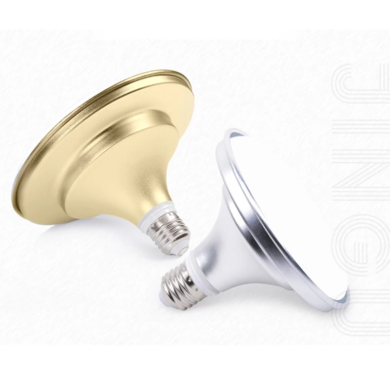 Светодиодная лампа UFO E27 50 Вт 36 24 18 12 алюминиевая 220 240 В SMD 5730 плоская светодиодная