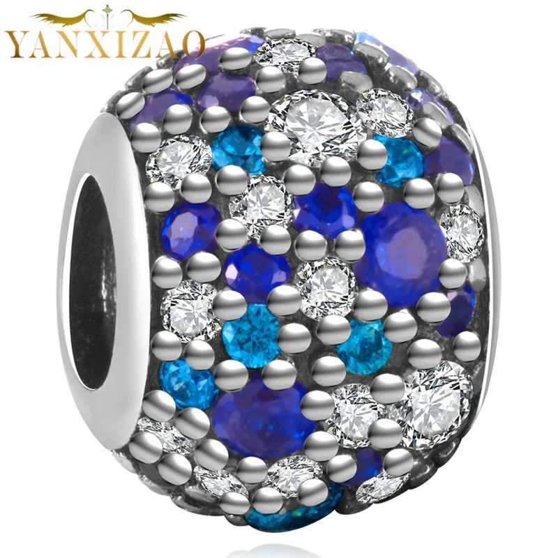 YANXIZAO Gypsophila для изготовления украшений вручную цветы Diy Бусины Подходят Pulseira Pandora Браслет Подвески Серебро 925 Berloque
