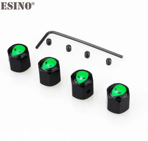 4 x Автомобильный Стайлинг Alien Противоугонная универсальная стальная колпачок для клапанов колес из нержавеющей стали колпачки для колес автомобиля Магнитные колпачки