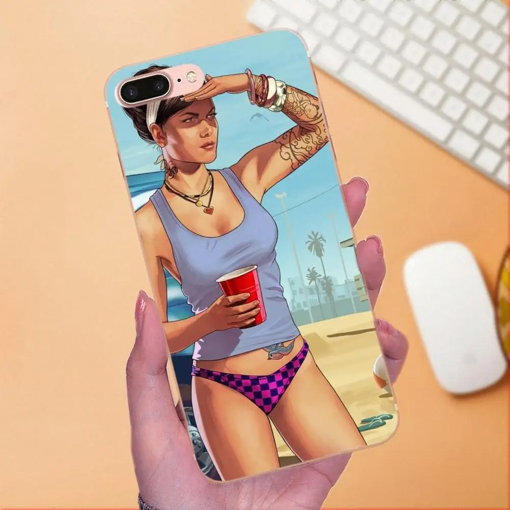 Чехол Gta 5 из ТПУ для Huawei Honor 4C 5A 5C 5X 6 6C 6A 6X 7 7X 8 9 V8 V10 Y3II Y5II Y6II G8 P7 Play Lite | Мобильные
