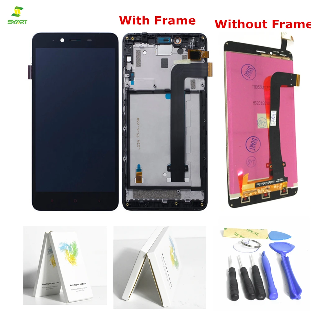 5 &quotRedmi Note2 для Xiaomi Redmi Note 2 Рамка ЖК дисплей Дисплей Сенсорный экран Digitizer Замена