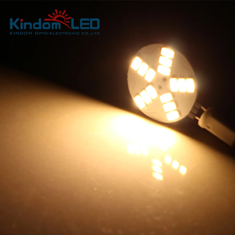 KINDOM светодиодный 10 шт. G4 круглый светильник 3 Вт 6 10-30 в DC SMD5730 супер качество лампы