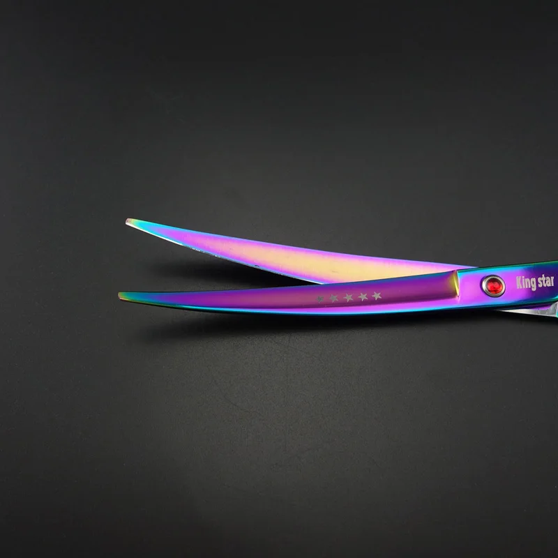 8 дюймовые профессиональные ножницы для домашних животных изогнутые собак уход