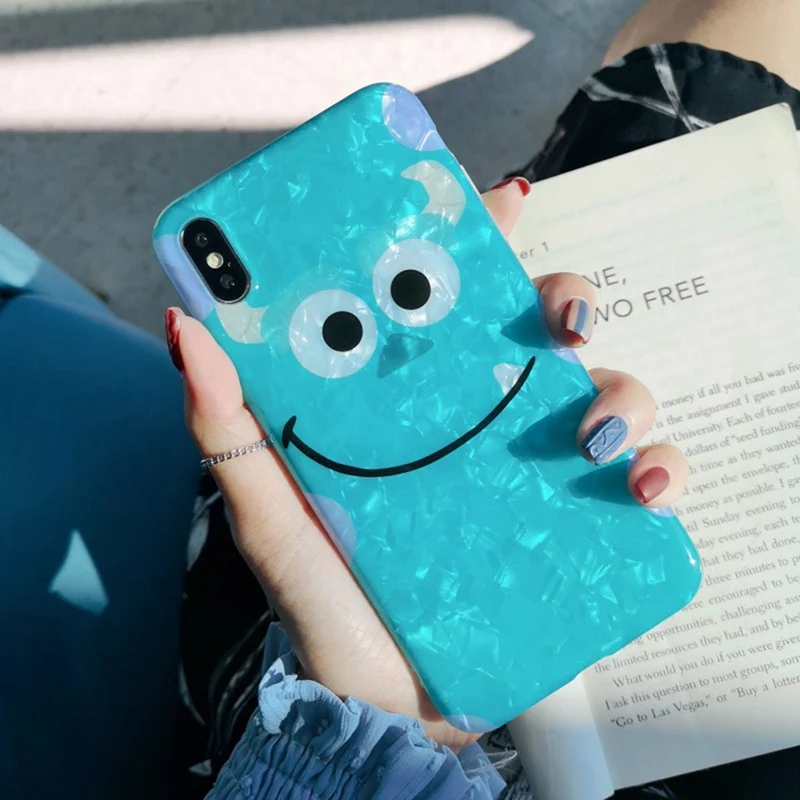 Cartoon Shellfish University phone case for iphone XS Max XR X Soft Cover 6 6s 7 8 Plus |