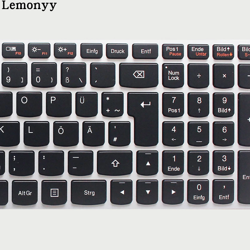 Новая немецкая клавиатура для LENOVO Z50-70 Z50-70A Z50-75 Z50-80E Z51-70 Z51-70A GR Клавиатура ноутбука с подсветкой серебро
