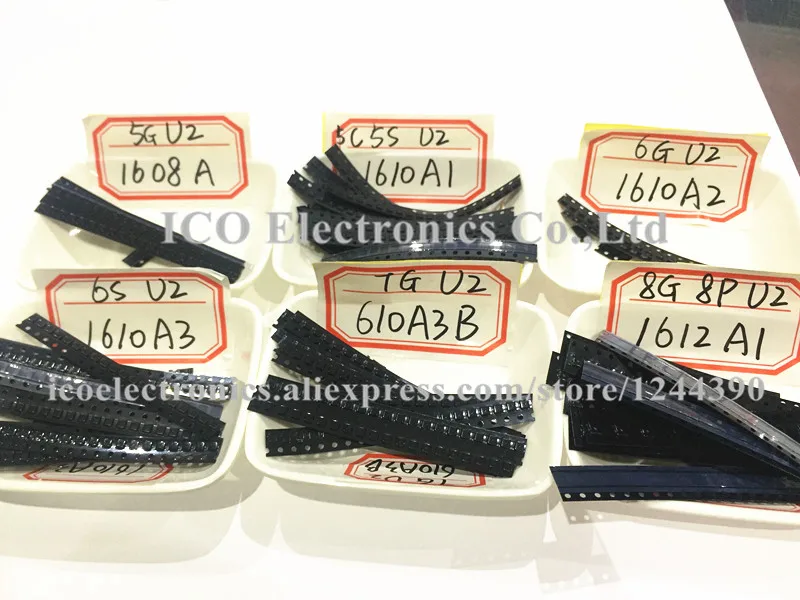 1608A + 1610A1 1610A2 1610A3 610A3B 1612A1 для iPhone 5G 5S 5C 6 6p 6S 6splus 7G 7p 8 8PU2 USB зарядное устройство IC чип