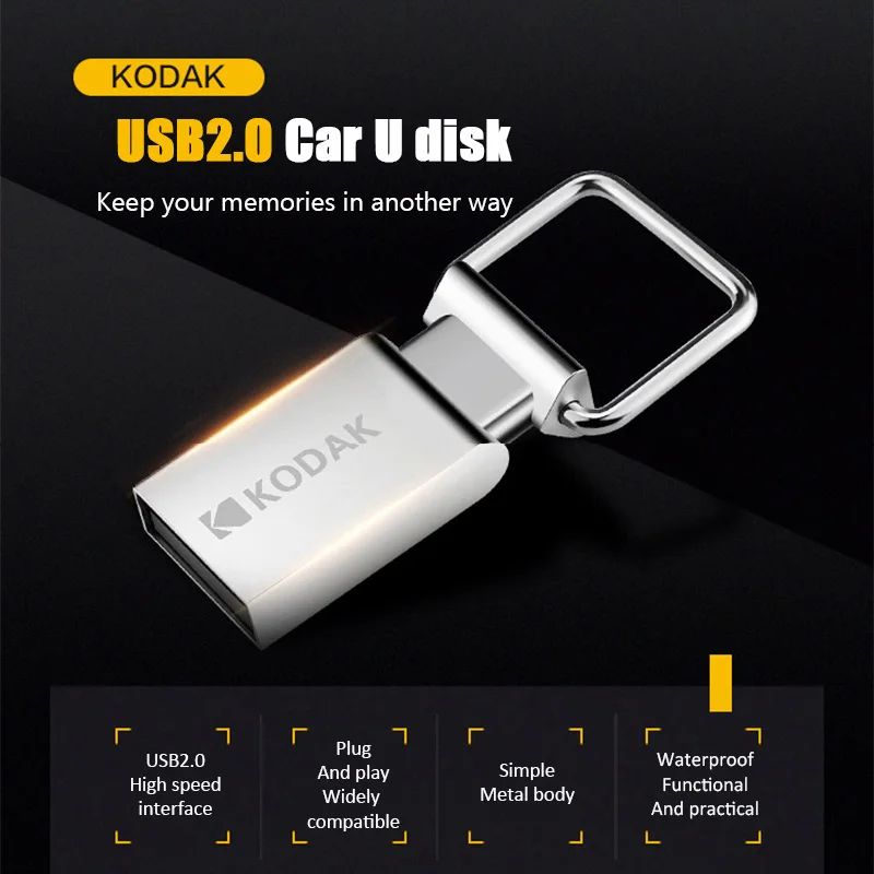 Kodak K112 мини металлический флэш накопитель USB 16 Гб оперативной памяти 32 встроенной