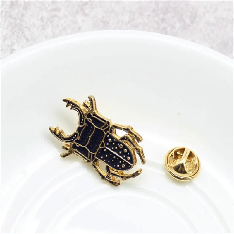 1 шт. металлический Ретро эмалированный значок жука креативный DIY джинсовая