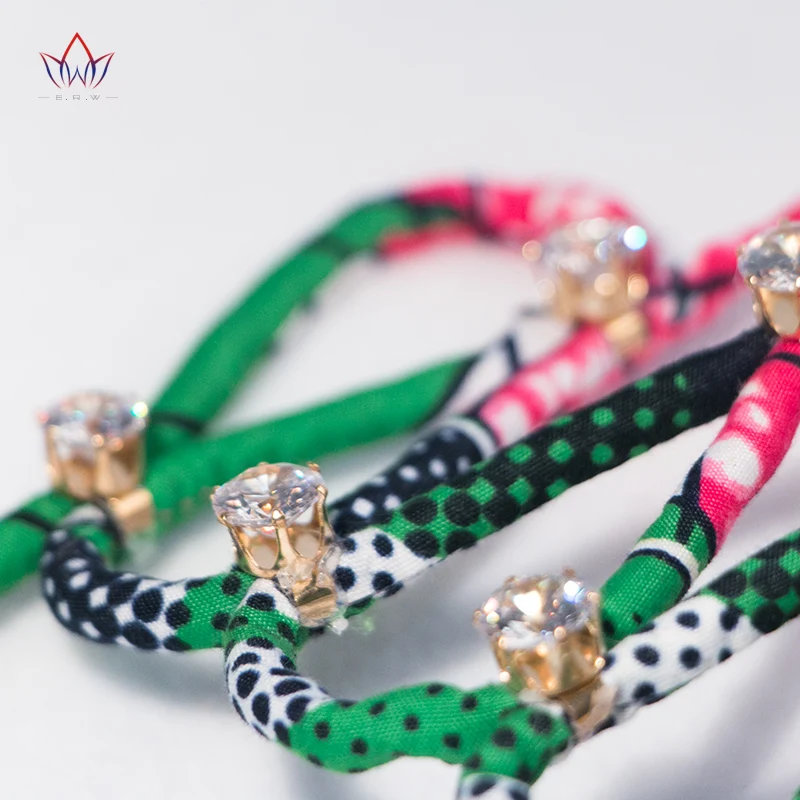 Ожерелье Анкары с дрелью разноцветное принтом в африканском стиле текстиль WYB43