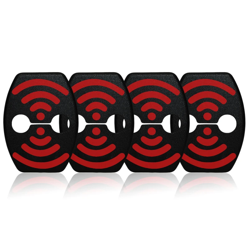 4 шт. наклейки на дверной замок Hyundai I40 IX20 Veloster Rohens Veracruz equus azera KIA Ceed Venga|stickers for|stickers