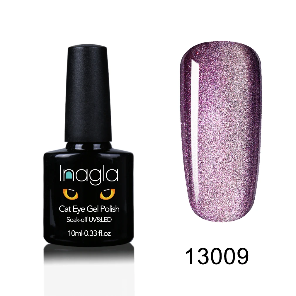 13009 Inagla 5D Гель-лак для ногтей с эффектом «кошачий глаз» 10 мл Магнитный замачивающий УФ гель-Лаки Звездный нефритовый эффект лак УФ Гель-лак для ногтей - Цвет: 13009