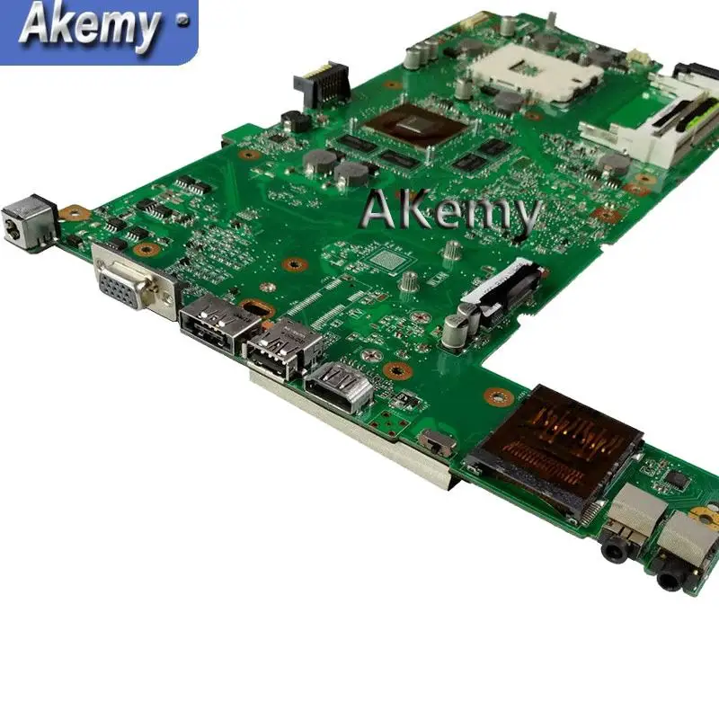 Akemy N73SV Материнская плата ноутбука REV.2.0 для ASUS N73SV N73SM N73S PGA989 3 Оперативная Память Слот с GT415M/1 ГБ Графический DDR3 I5 Процессор