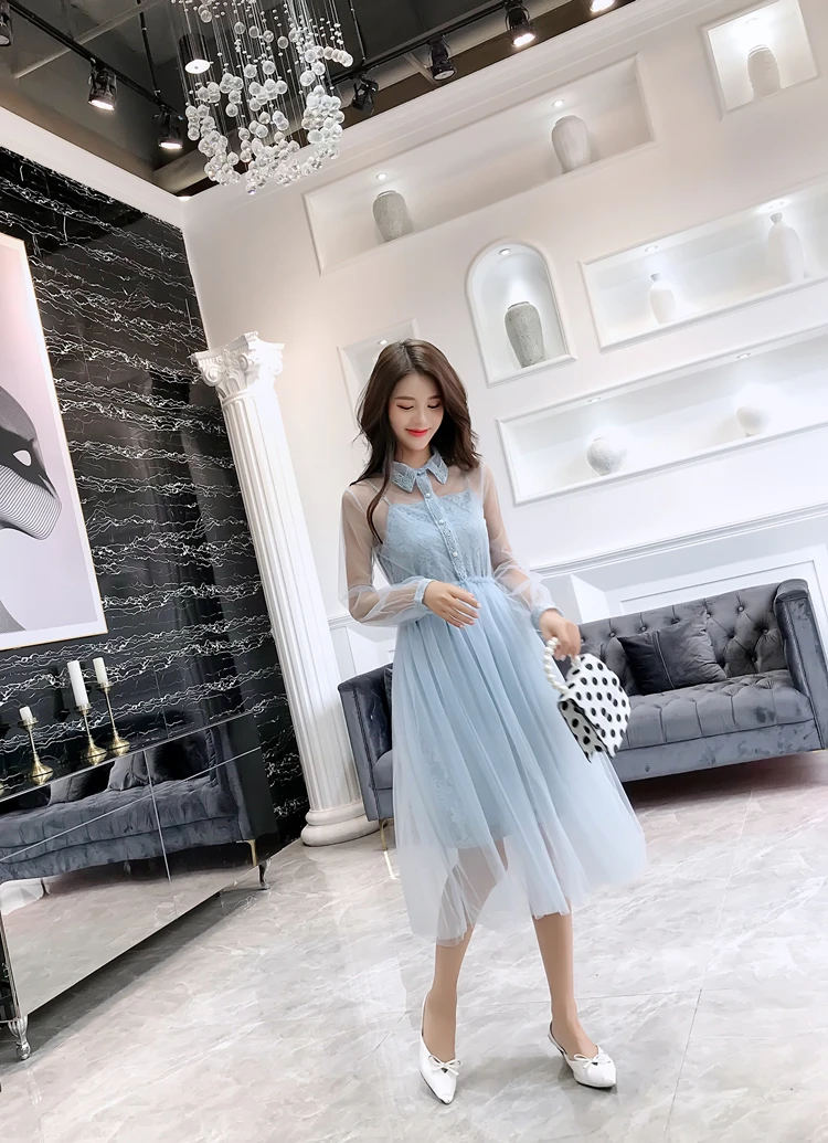 Vestidos, корейское платье oln, летнее, с поясом, шелковая пряжа, милое платье, два предмета, для женщин, костюм