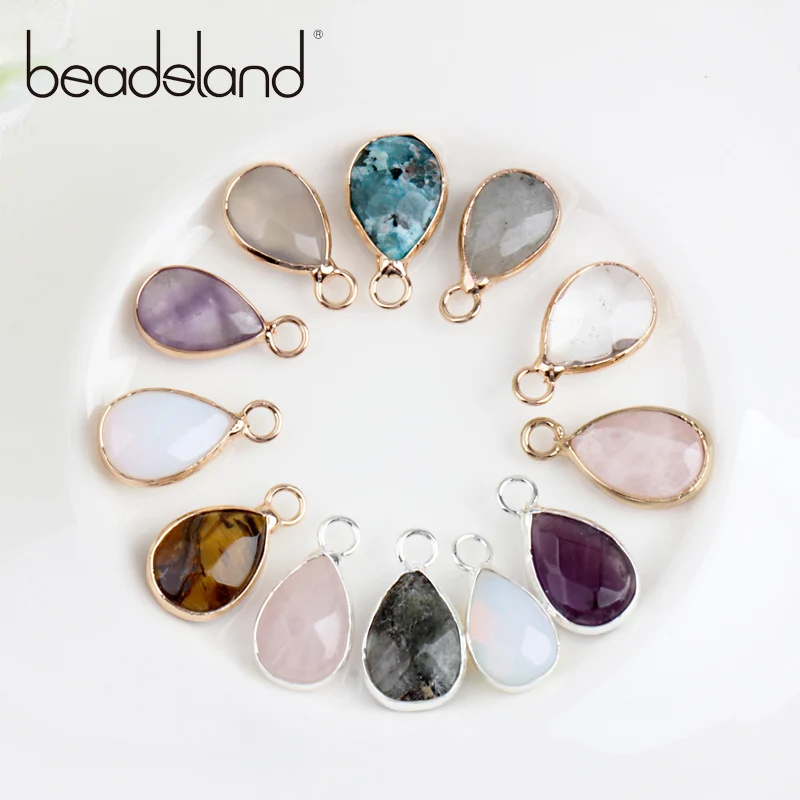 Beadsland одиночное отверстие капли воды красочные мини Размер Подвеска из