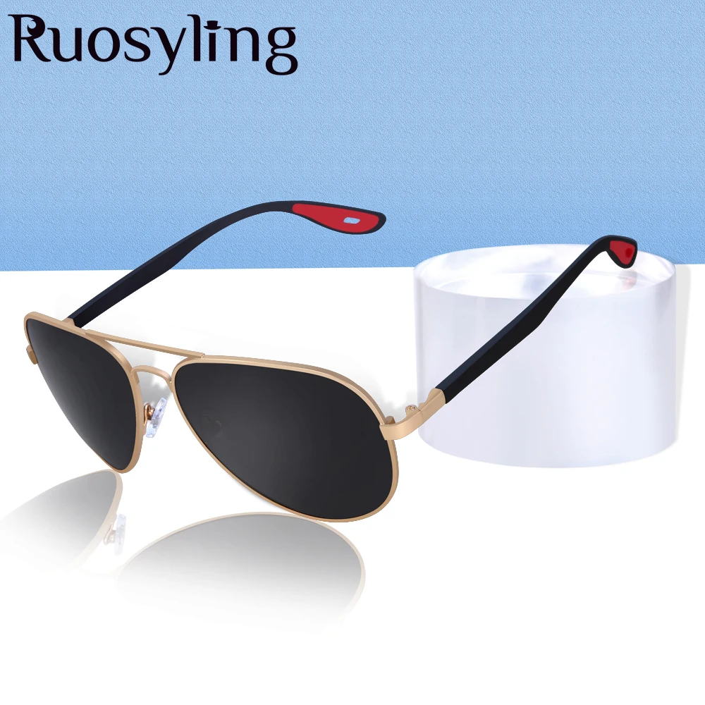 Мужские и женские очки-авиаторы Ruosyling поляризационные ультралегкие матовые