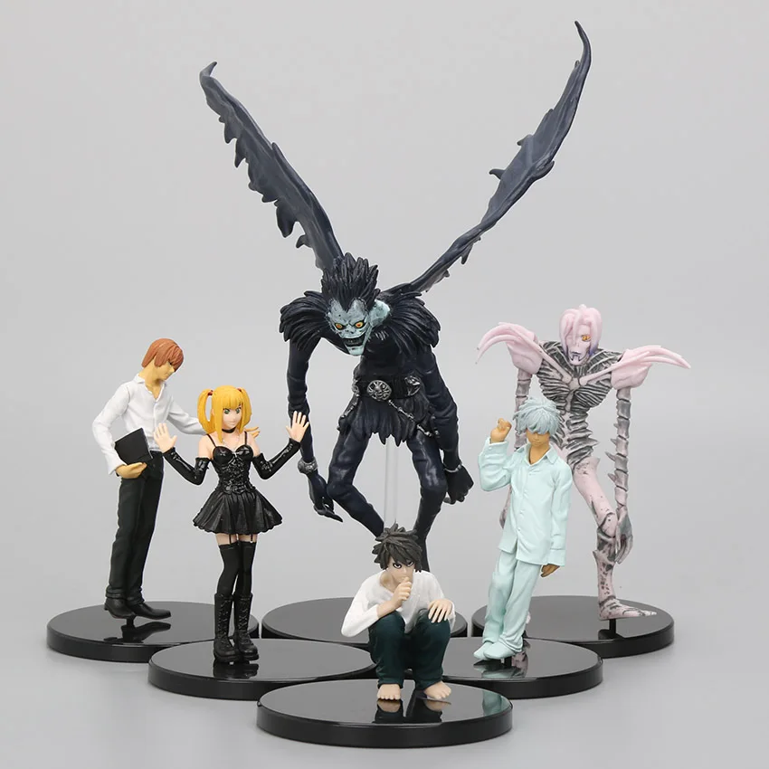 Коллекция 2021 Аниме 6 шт./компл. 24 см фигурки героев из ПВХ Death Note Ryuuku светильник