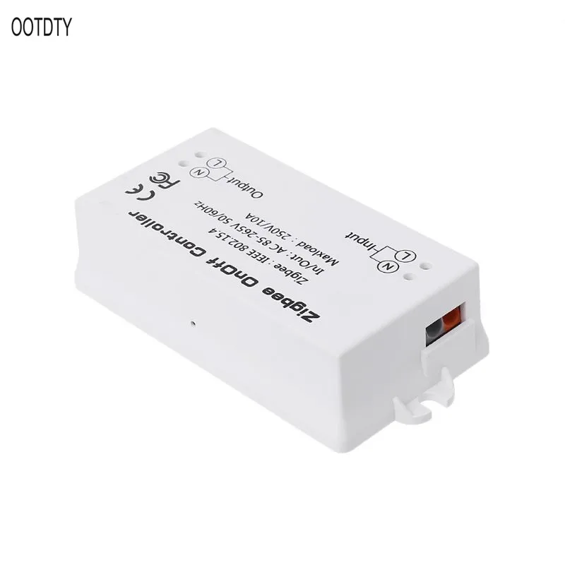 Zigbee вкл/выкл управление Лер смарт-переключатель приложение дистанционное управление Умный дом модуль AC85-265V 10A