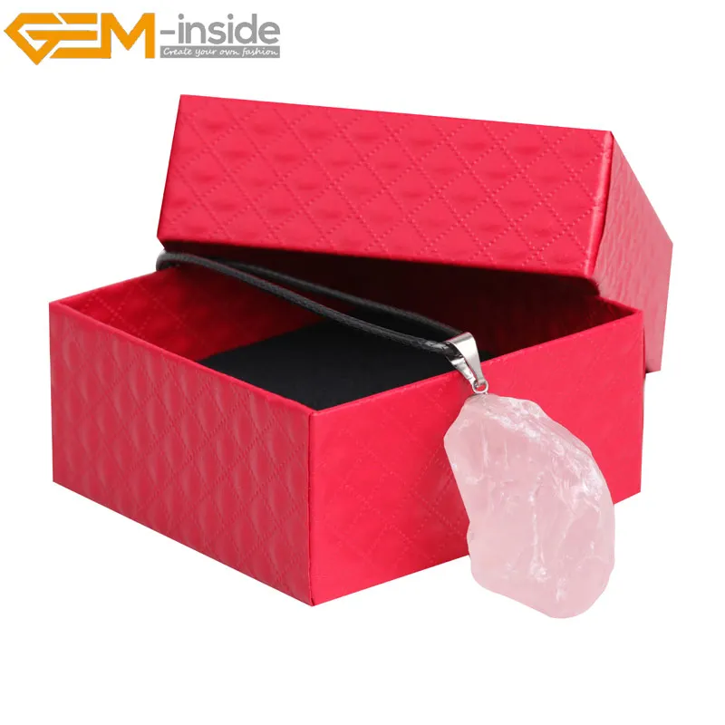 Натуральное сырье сырой ассорти кристалл камень кулон ожерелье для женщин