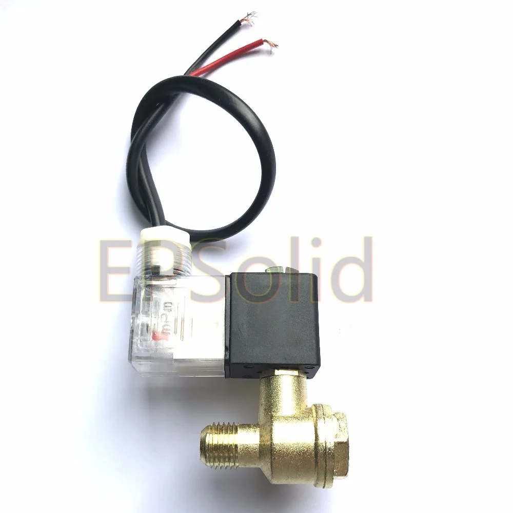 AC220V воздушный компрессор Соленоидный клапан резьба 90 градусов DIY домашний инструмент 3 порта латунный центральный SPZJ-02AC