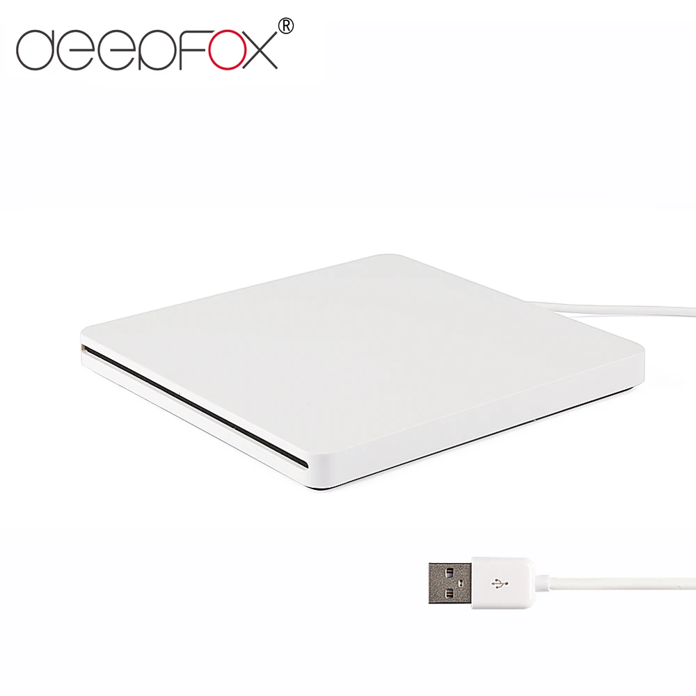 Жесткий пластиковый USB 2 0 SATA 12 7 мм DeepFox внешний корпус для DVD/CD ROM чехол CD/DVD