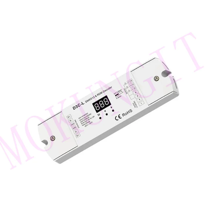 3CH постоянного тока DMX512 и RDM декодер D3C L(350mA) L(700mA)|Контролеры RGB| |