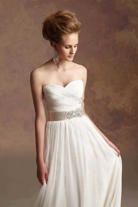 Лидер продаж 2019 шифоновое пляжное свадебное платье А силуэта греческой богини