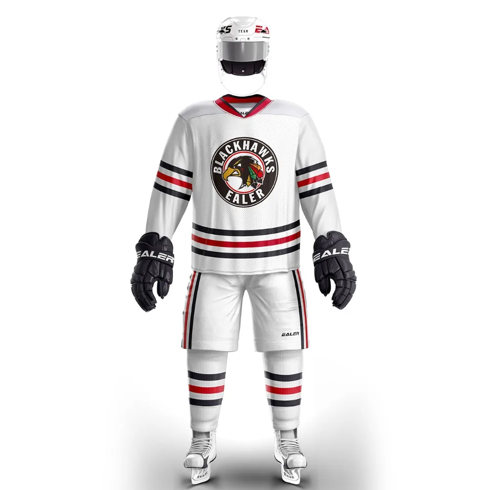 

Han Duck free shipping Chicago ice hockey jersey s Breathable Quick Dry in stock E009 high quality cheap shirt