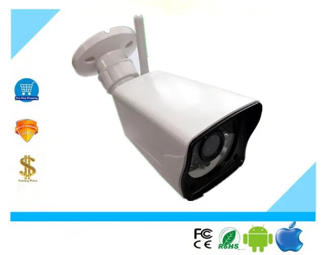 Wifi Беспроводная H.265/H.264 IP цилиндрическая камера sony IMX323 + 3516C 3.0MP 2048*1536 1080P с низким